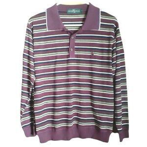 Polo Villae Men's Long Sleeve Pullover Shirt Size S